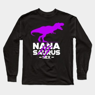 'Nana-saurus Grandma' Funny Grandmother Gift Long Sleeve T-Shirt